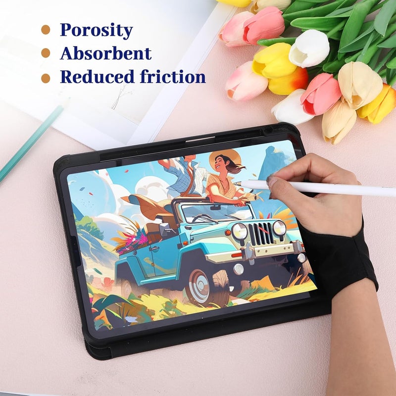 YONHTUTU 12 Pcs Artist Glove for Drawing Tablet, Drawing Glove Right Hand Left Hand for Digital Art Fingers Paper Sketching - Image 4
